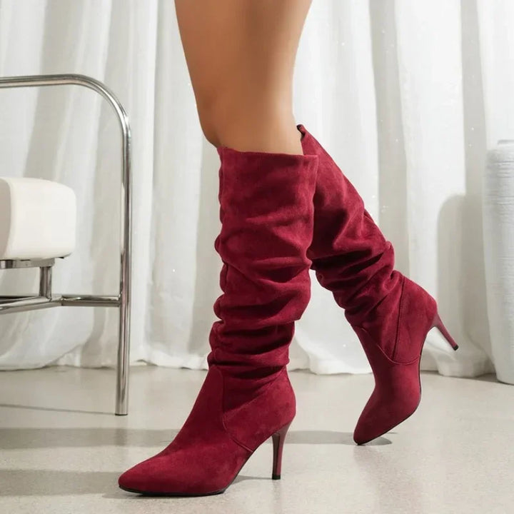 Vintage Elegance Knee-High Boots