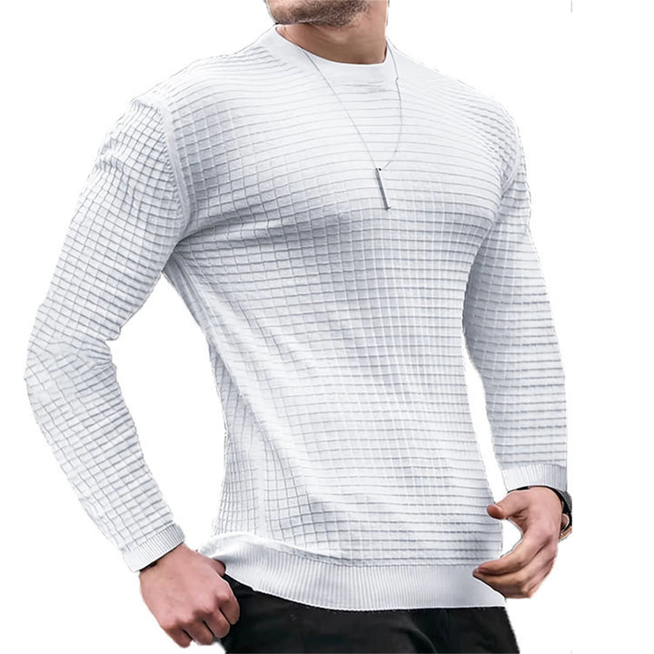 GridFlex Waffle Knit Sweater