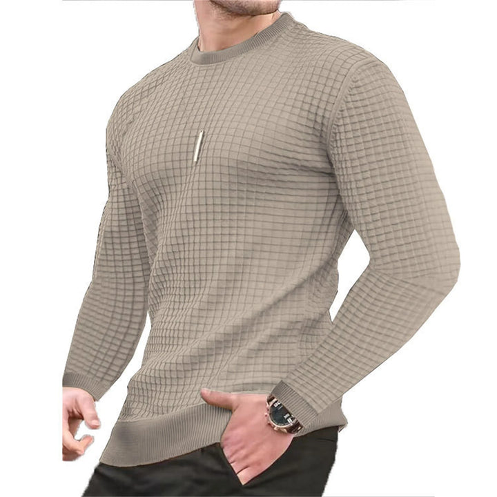 GridFlex Waffle Knit Sweater