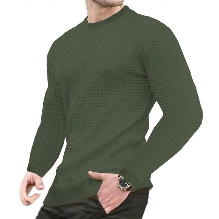 GridFlex Waffle Knit Sweater