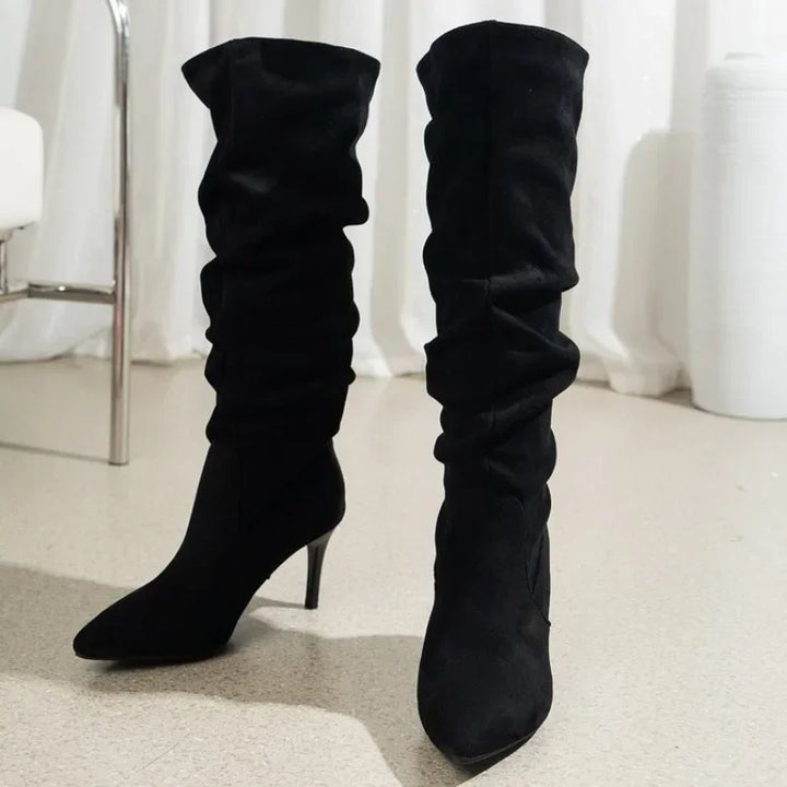 Vintage Elegance Knee-High Boots